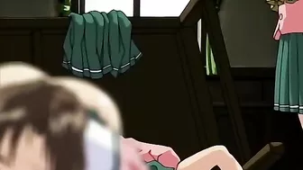 Revised sentence - A perverted hentai gangbang scene where a bastard drugs and sexually assaults multiple schoolgirls.