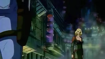 Advanced spacefighter battles against destructive tentacle monsters in hentai porn.