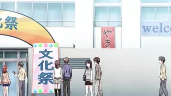 Hentai twin sisters in maids' uniforms getting fucked in a school restroom.