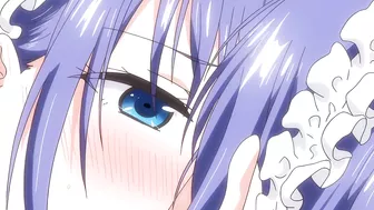 Hentai twin sisters in maids' uniforms getting fucked in a school restroom.