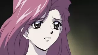 A hentai anime scene featuring a dark-haired schoolgirl in a swimsuit getting sexually assaulted by fellow students.