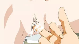 Horny twins indulge in kinky threesome with well-endowed partner on Hentai porn site.