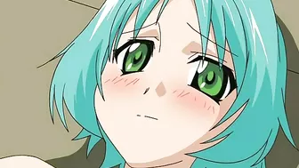 Horny twins indulge in kinky threesome with well-endowed partner on Hentai porn site.