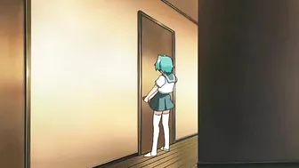 Horny twins indulge in kinky threesome with well-endowed partner on Hentai porn site.