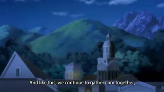 Magical hentai warriors receive double-penetration from tentacles.