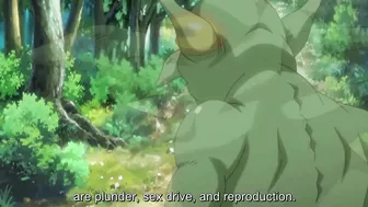 Hentai goblins gangbang a traveling maiden in their den.