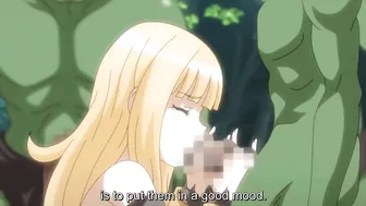 Hentai goblins gangbang a traveling maiden in their den.