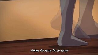Hentai slut gets brutally gangbanged in every hole.