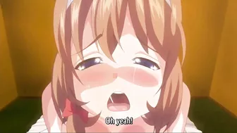 Hentai slut gets brutally gangbanged in every hole.