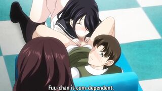 Married man indulges in hentai orgy with landlady.