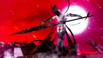 Busty female ninja gets gangbanged by demons in hentai anime.