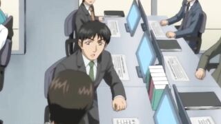 Hentai office girl gets brutally gangbanged in the staff kitchen.