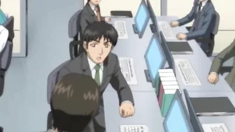 Hentai office girl gets brutally gangbanged in the staff kitchen.