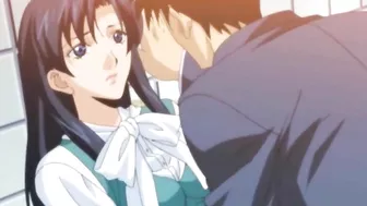 Hentai office girl gets brutally gangbanged in the staff kitchen.