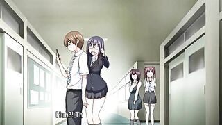 Hinagiku Virgin Lost Club 2 - Blindfolded student gets reverse gangbanged by hentai schoolgirls.