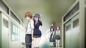Hinagiku Virgin Lost Club 2 - Blindfolded student gets reverse gangbanged by hentai schoolgirls.