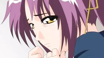 Hentai Mama Puri!? 2 features a son who has sex with all his mothers in a busty and mature anime orgy.