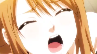 Hentai video - Busty slut gagged and fingered by multiple men on a train.