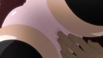 Hentai video - Busty slut gagged and fingered by multiple men on a train.