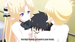 Crossbreeding Assistance 2 - A busty elf is sexually assaulted while sleeping next to her friend. #Hentai