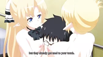 Crossbreeding Assistance 2 - A busty elf is sexually assaulted while sleeping next to her friend. #Hentai