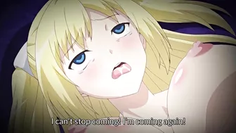 Ruvyrias, a holy knight with a big dick, is ambushed by sneaking orcs who fuck pissing elves in hentai scenes.