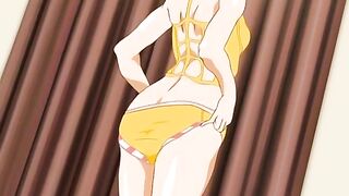 Hentai girl cuffed and fucked in public.