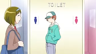 Hentai girl cuffed and fucked in public.