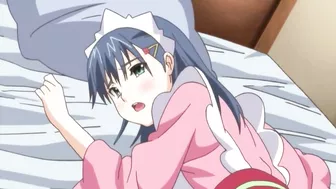 Hentai teens in sexy schoolgirl outfits engage in steamy group sex.