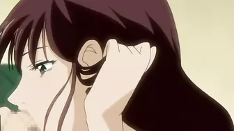 A schoolgirl with a tight pussy gets gangbanged and covered in cum outside. #Hentai