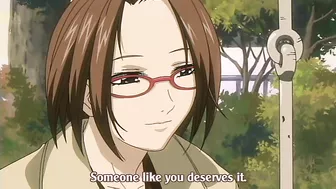 A schoolgirl with a tight pussy gets gangbanged and covered in cum outside. #Hentai