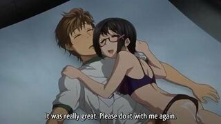 Hentai video - Blackmailed schoolboy gets fucked by cute teen in sports room.