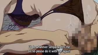 Hentai video - Blackmailed schoolboy gets fucked by cute teen in sports room.