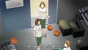 Hentai video - Blackmailed schoolboy gets fucked by cute teen in sports room.