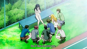 Honest girl seduced by hentai gangbang group.