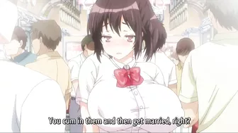 Five curvaceous teens engage in public sex on a moving anime train. #Hentai #Porn