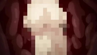 Ninja Botan 2 features a steamy scene where two female ninjas are double-penetrated by villagers in an erotic gangbang.