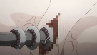 Ninja Botan 2 features a steamy scene where two female ninjas are double-penetrated by villagers in an erotic gangbang.