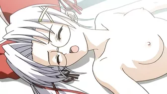 Hentai waitresses battle in a gangbang, winner and loser both get fucked.