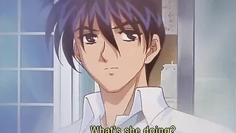 Yu-No 2 - A widowed anime character has her pussy licked until she reveals the secret ID code. #Hentai