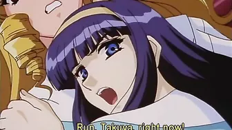 Yu-No 2 - A widowed anime character has her pussy licked until she reveals the secret ID code. #Hentai