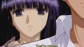 Yu-No 2 - A widowed anime character has her pussy licked until she reveals the secret ID code. #Hentai