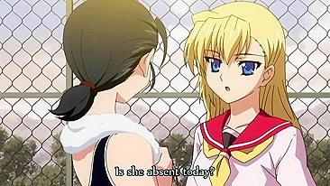 Hentai schoolgirl gets double-teamed and filled with cum.