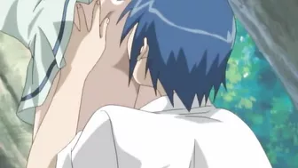 Hentai demon with tentacles fucks warrior girl's wet pussy.