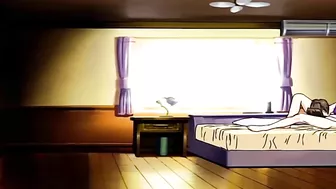 Hentai sex scene with a sexy teen in a swimsuit getting fucked in a public shower.