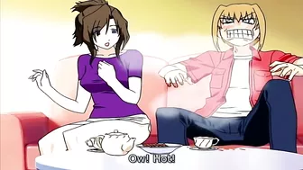 Hentai sex scene with a sexy teen in a swimsuit getting fucked in a public shower.