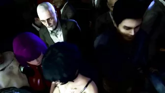 Ninjas and hentai come together in a steamy public train ride with multiple partners.