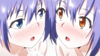 Hentai twin sisters give a steamy birthday threesome in Love Me - Kaede to Suzu 2.