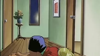 Frantically frustrated female Yuri enjoys pussy licking with a strap-on. #Hentai