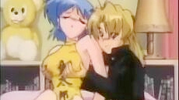 Frantically frustrated female Yuri enjoys pussy licking with a strap-on. #Hentai